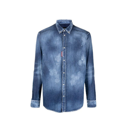 Dsquared² Blue Denim Shirt1728,75611013280,Blue,Clothing,Denim - Shirts - Clothing,Dsquared²,IT52 | XL,Men,New with tags,Shirts - Clothing