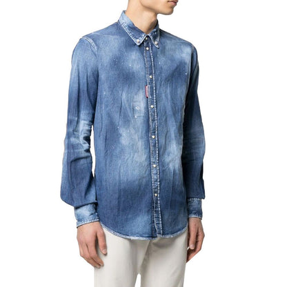 Dsquared² Blue Denim Shirt1728,75611013280,Blue,Clothing,Denim - Shirts - Clothing,Dsquared²,IT52 | XL,Men,New with tags,Shirts - Clothing