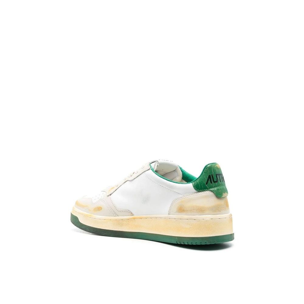 Autry White Leather Low Top Sneakers 1728,75611013280,Autry,EU35/US5,Low Tops - Sneakers - Shoes,New with tags,Shoes,Sneakers - Shoes,White,Women