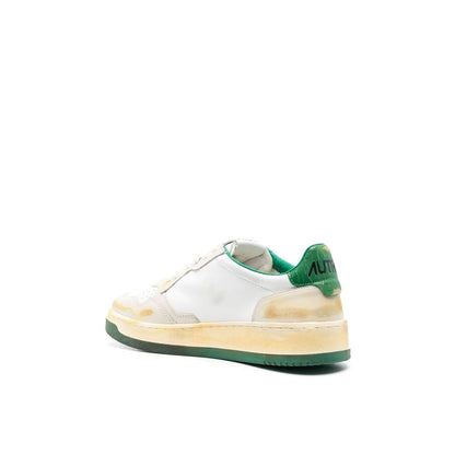 Autry White Leather Low Top Sneakers 1728,75611013280,Autry,EU35/US5,Low Tops - Sneakers - Shoes,New with tags,Shoes,Sneakers - Shoes,White,Women