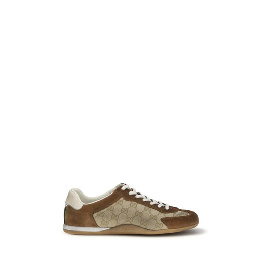Gucci Brown Calf Leather Bos Taurus Sneakers 1728,72470364320,Brown,EU39.5/US6.5,EU40.5/US7.5,EU40/US7,EU41/US8,EU42/US9,EU43/US10,Gucci,Men,New with tags,Shoes,Sneakers - Shoes