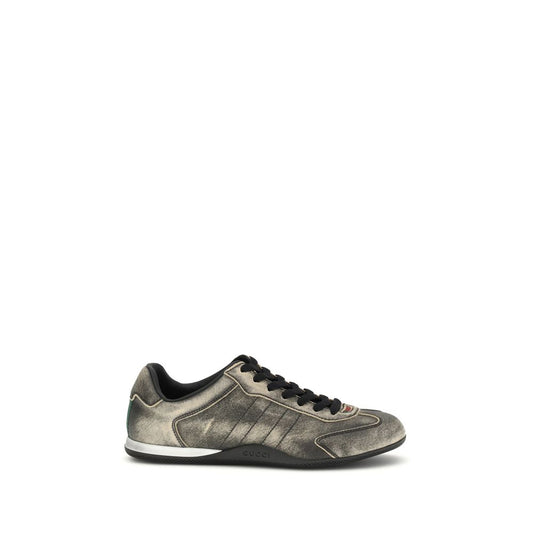Gucci Black Calf Leather Bos Taurus Low Top Sneakers 1728,72470364320,Black,EU36.5/US6.5,EU36/US6,EU37.5/US7.5,EU38/US8,EU40/US10,Gucci,Low Tops - Sneakers - Shoes,New with tags,Shoes,Sneakers - Shoes,Women