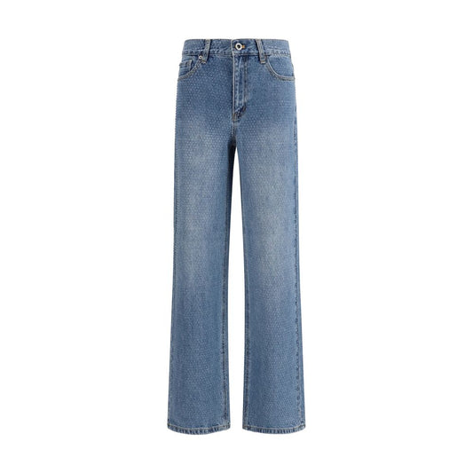 Self-Portrait Blue Cotton Straight-Leg Jeans 1728,26,27,28,72470364320,Blue,Clothing,Jeans Denim - Clothing,New with tags,Self-Portrait,Straight-Leg Jeans - Jeans Denim - Clothing,Women