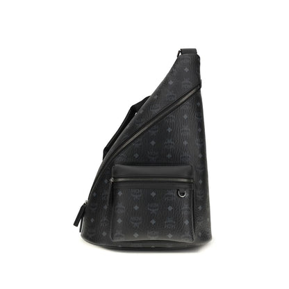 MCM Black Fabric Shoulder Bag1728,72470364320,Bags,Black,MCM,Men,New with tags,Shoulder Bags - Bags