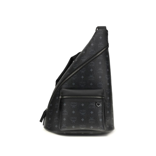 MCM Black Fabric Shoulder Bag1728,72470364320,Bags,Black,MCM,Men,New with tags,Shoulder Bags - Bags