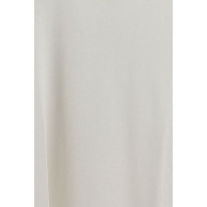 P.A.R.O.S.H. White Linen Sleeveles T-Shirt