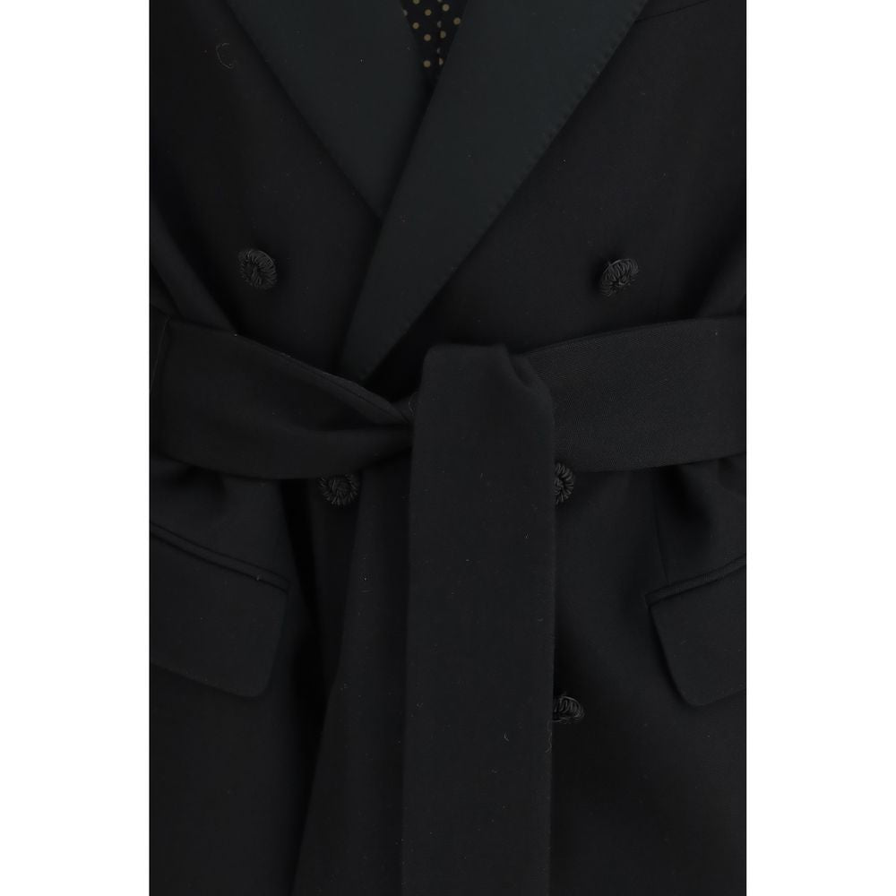 Valentino Black Fleece Wool Blazer 1728,72470364320,Black,Blazers - Suits & Blazers - Clothing,Clothing,IT46 | S,Men,New with tags,Suits & Blazers - Clothing,Valentino