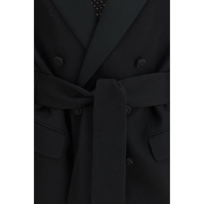 Valentino Black Fleece Wool Blazer 1728,72470364320,Black,Blazers - Suits & Blazers - Clothing,Clothing,IT46 | S,Men,New with tags,Suits & Blazers - Clothing,Valentino