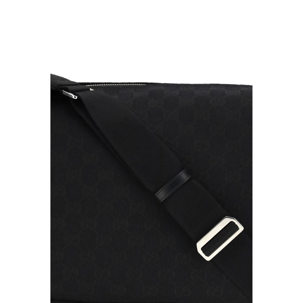 Gucci Black Fabric Shoulder Bag 1728,72470364320,Bags,Black,Gucci,Men,New with tags,Shoulder Bags - Bags