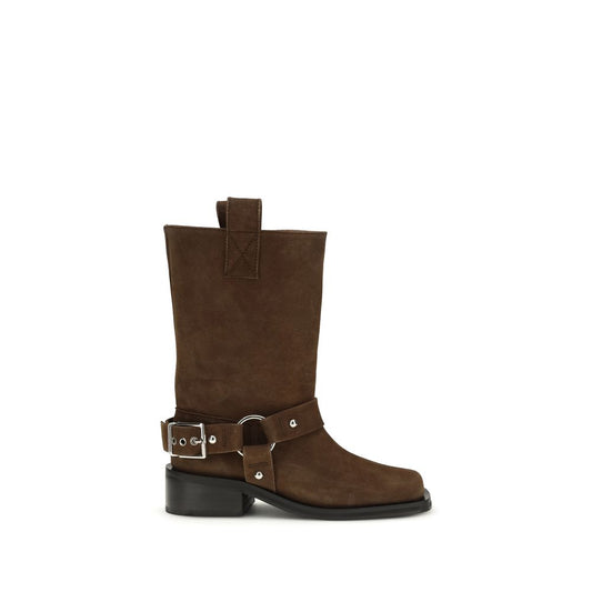 Ganni Brown Calf Leather Bos Taurus Lace-Up Boots 1728,72470364320,Boots - Shoes,Brown,EU36/US6,EU37/US7,EU38/US8,EU39/US9,EU40/US10,EU41/US11,Ganni,Lace-Up Boots - Boots - Shoes,New with tags,Shoes,Women