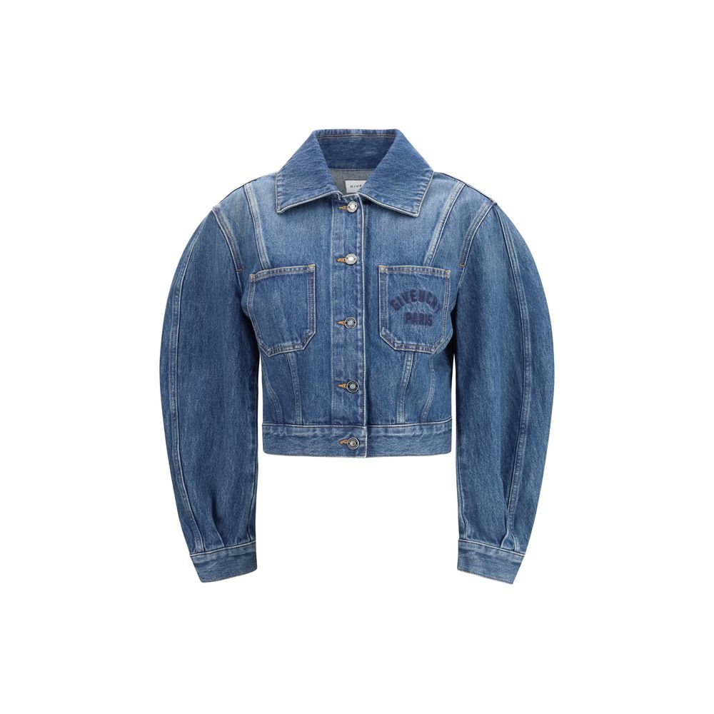Givenchy Blue Cotton Denim Jacket 1728,72470364320,Blue,Clothing,Denim Jackets - Jackets & Coats - Clothing,Givenchy,IT36 | XS,IT40 | M,Jackets & Coats - Clothing,New with tags,Women