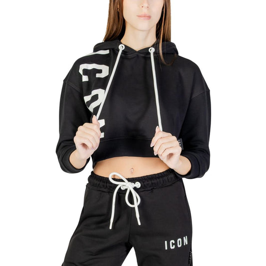 Icon Black Cotton Hoodie 1728,71956299936,Black,Clothing,Hoodies - Sweaters - Clothing,Icon,IT38|XS,New with tags,Sweaters - Clothing,Women