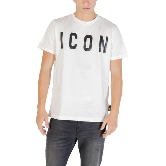 Icon Black And White Cotton T-Shirt 1728,71956299936,Black and White,Clothing,Icon,IT46 | M,Men,New with tags,T-Shirts - Clothing,T-Shirts - T-Shirts - Clothing