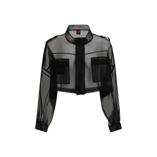 PINKO Black Silk Coat 1728,72470364320,Black,Clothing,Coats - Jackets & Coats - Clothing,IT38 | S,IT40 | M,IT42 | L,Jackets & Coats - Clothing,New with tags,PINKO,Women