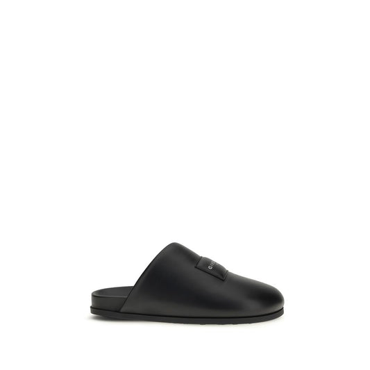 Givenchy Black Calf Leather Bos Taurus Mules 1728,72470364320,Black,EU40.5/US7.5,EU40/US7,EU41.5/US8.5,EU41/US8,Flats - Shoes,Givenchy,Men,Mules - Flats - Shoes,New with tags,Shoes