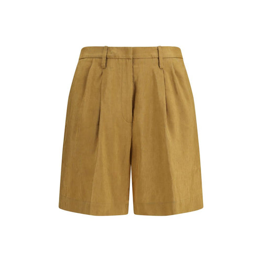 Forte_Forte Beige Linen Bermuda Shorts 1728,72470364320,Beige,Bermuda - Shorts - Clothing,Clothing,Forte_Forte,I/S,II/M,New with tags,Shorts - Clothing,Women