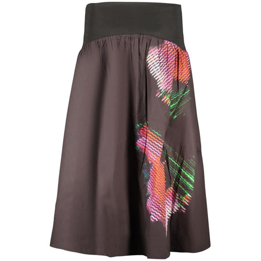 Desigual Black Cotton Women Skirt 1728,67403481248,Black,Clothing,Desigual,L,Long - Skirts - Clothing,M,New with tags,S,Skirts - Clothing,Women,XS
