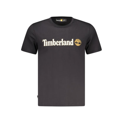 Timberland Black Cotton Men T-Shirt