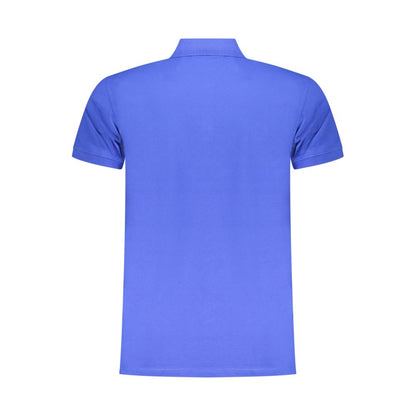 Iceberg Blue Cotton Men Polo Shirt