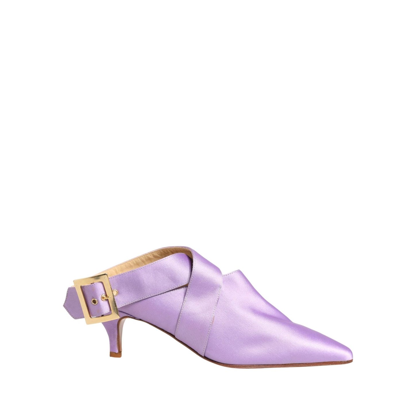Dolce & Gabbana Purple Satin Sandals Shoes