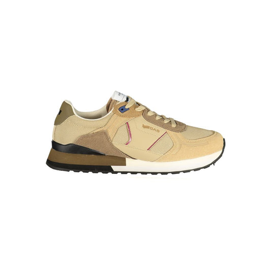 Gas Beige Polyurethane Men Sneaker 1728,67403481248,Athletic - Sneakers - Shoes,Beige,EU42/US9,Gas,Men,New with tags,Shoes,Sneakers - Shoes