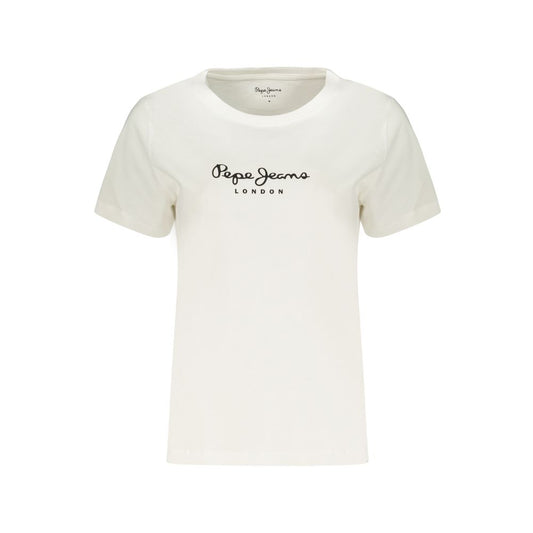 Pepe Jeans White Cotton T-Shirt