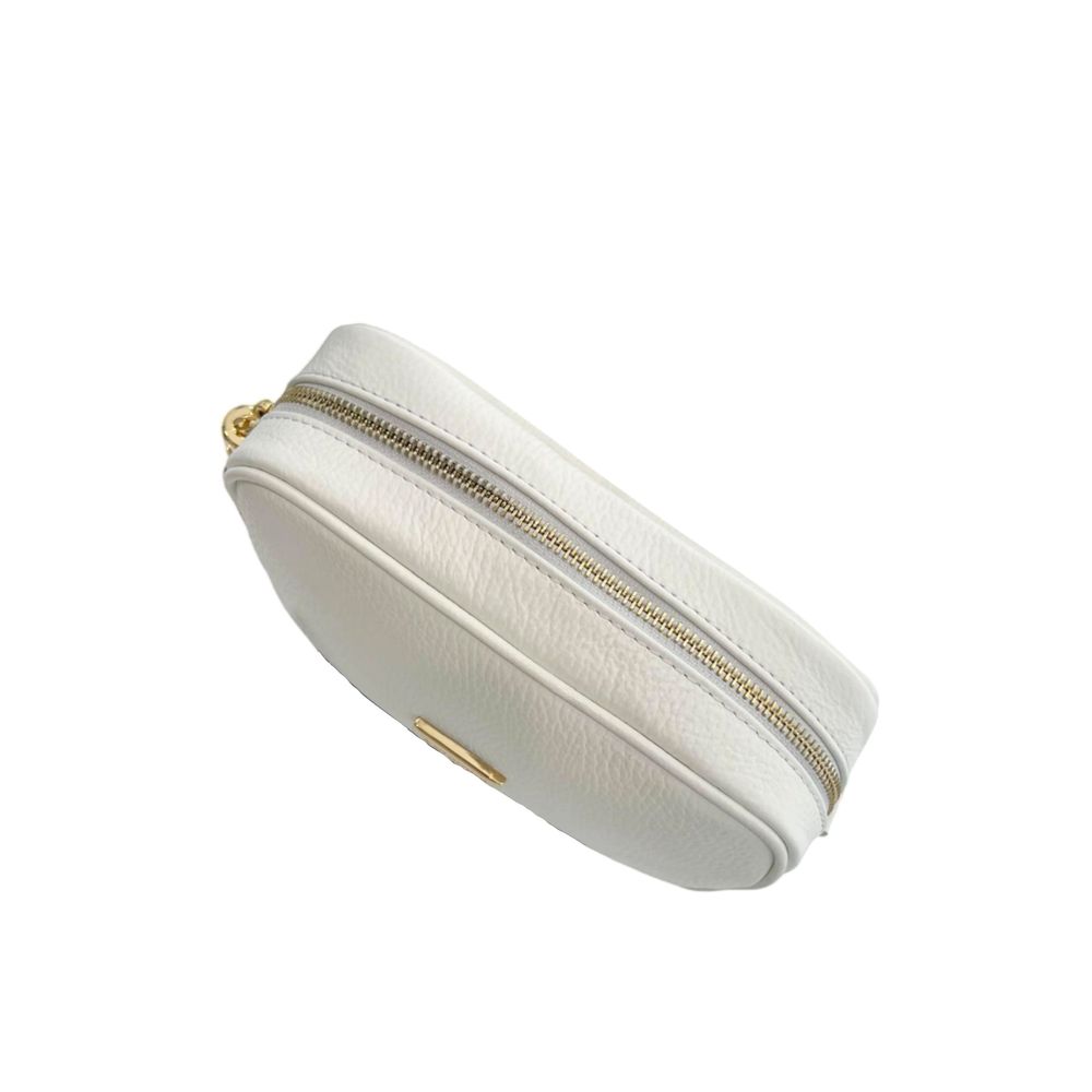 Baldinini Trend White Cowhide Crossbody Bag