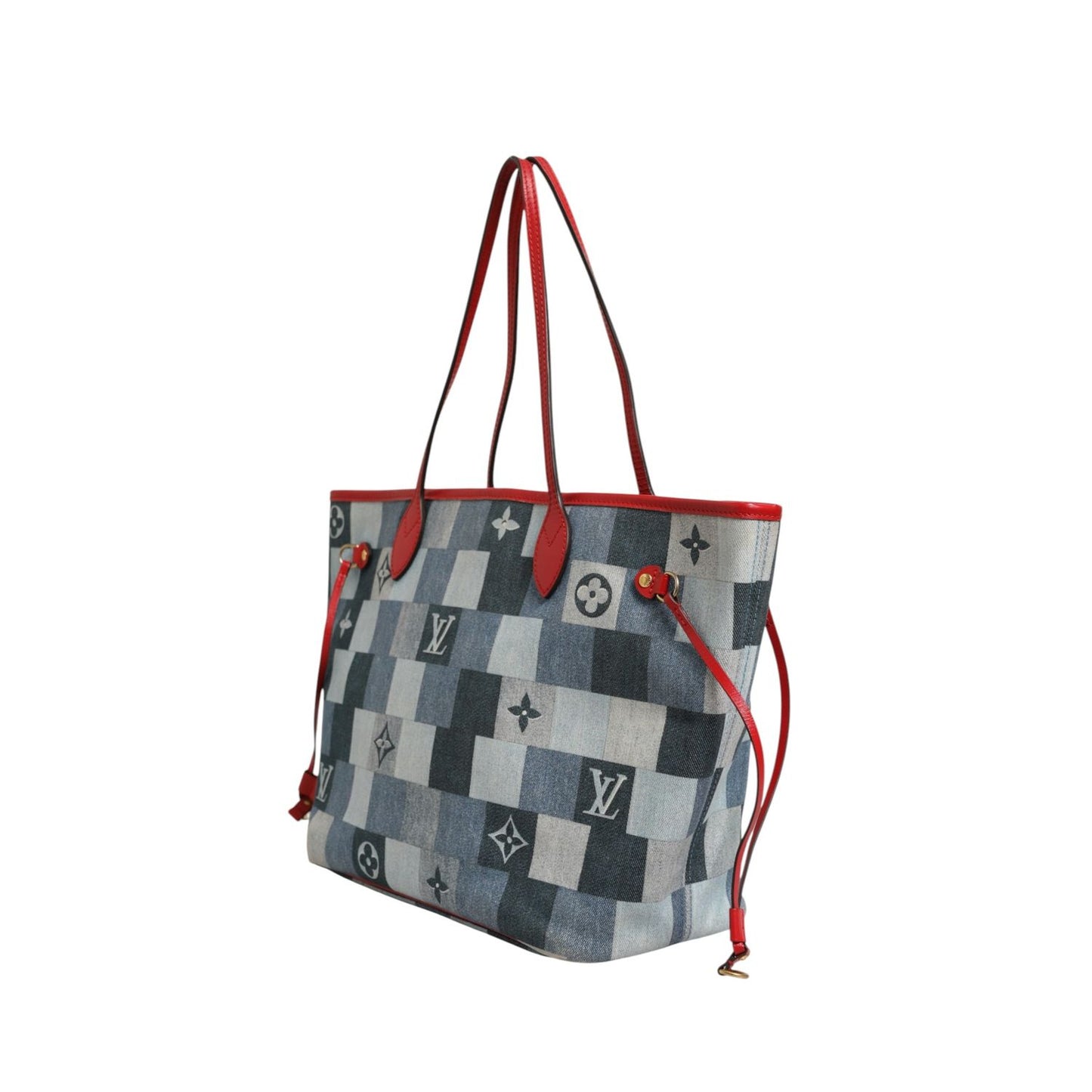 Louis Vuitton Neverfull Patchwork Monogram Denim Tote Bag