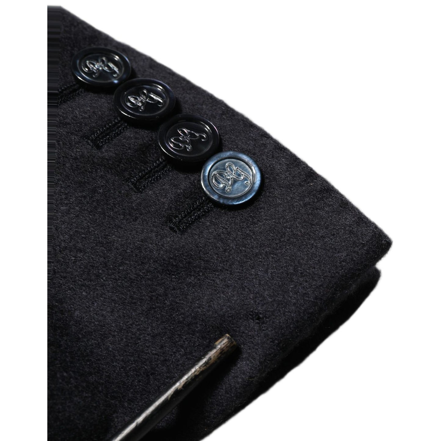 Dolce & Gabbana Black Cashmere Single Breasted Blazer Jacket