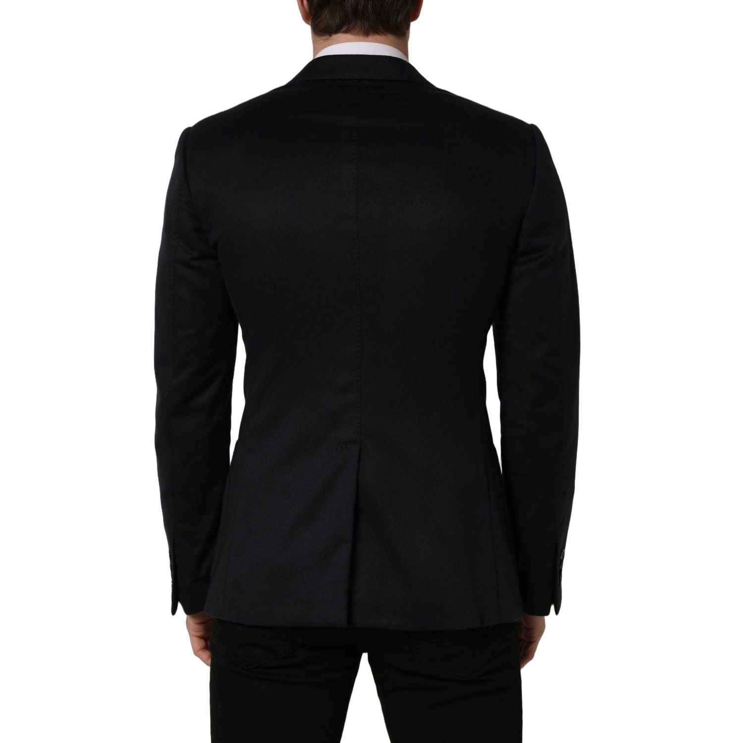 Dolce & Gabbana Black Cashmere Single Breasted Blazer Jacket