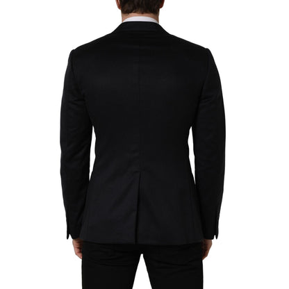 Dolce & Gabbana Black Cashmere Single Breasted Blazer Jacket