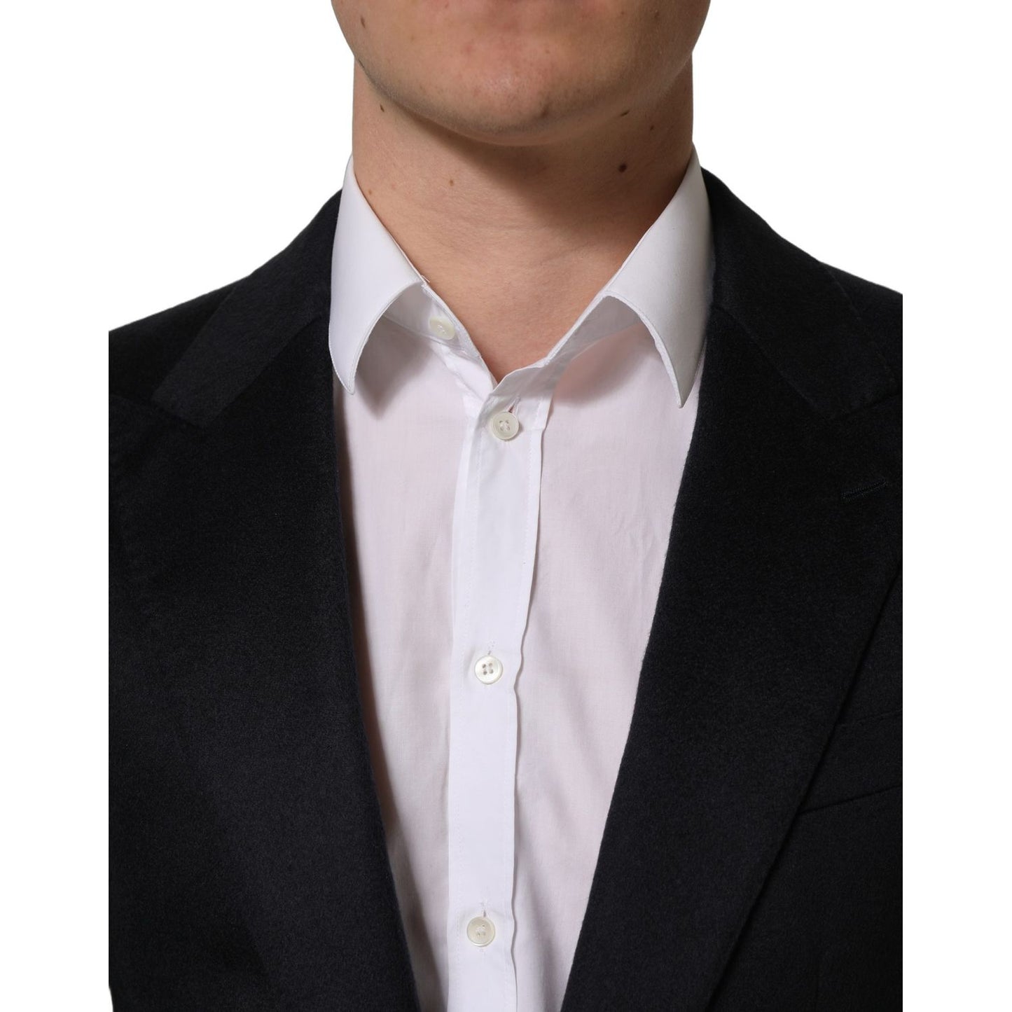 Dolce & Gabbana Black Cashmere Single Breasted Blazer Jacket