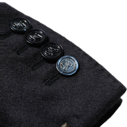 Dolce & Gabbana Black Cashmere Single Breasted Blazer Jacket