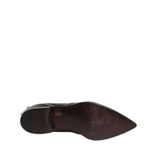 Dolce & Gabbana Black Leather Men Derby Dress Formal Shoes