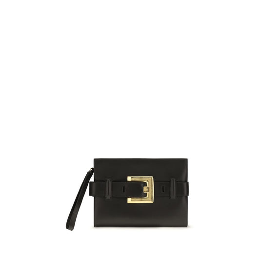 Balmain Black Lamb Ovis Aries Aries Shoulder Bag