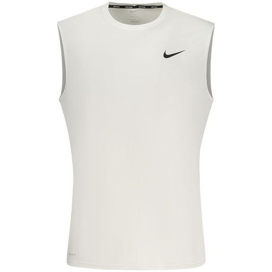 Nike White Polyester Men's Tank
