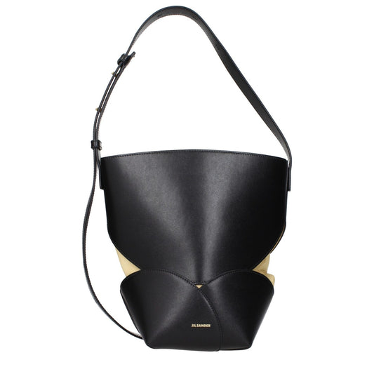 Jil Sander Black Leather Crossbody Bag