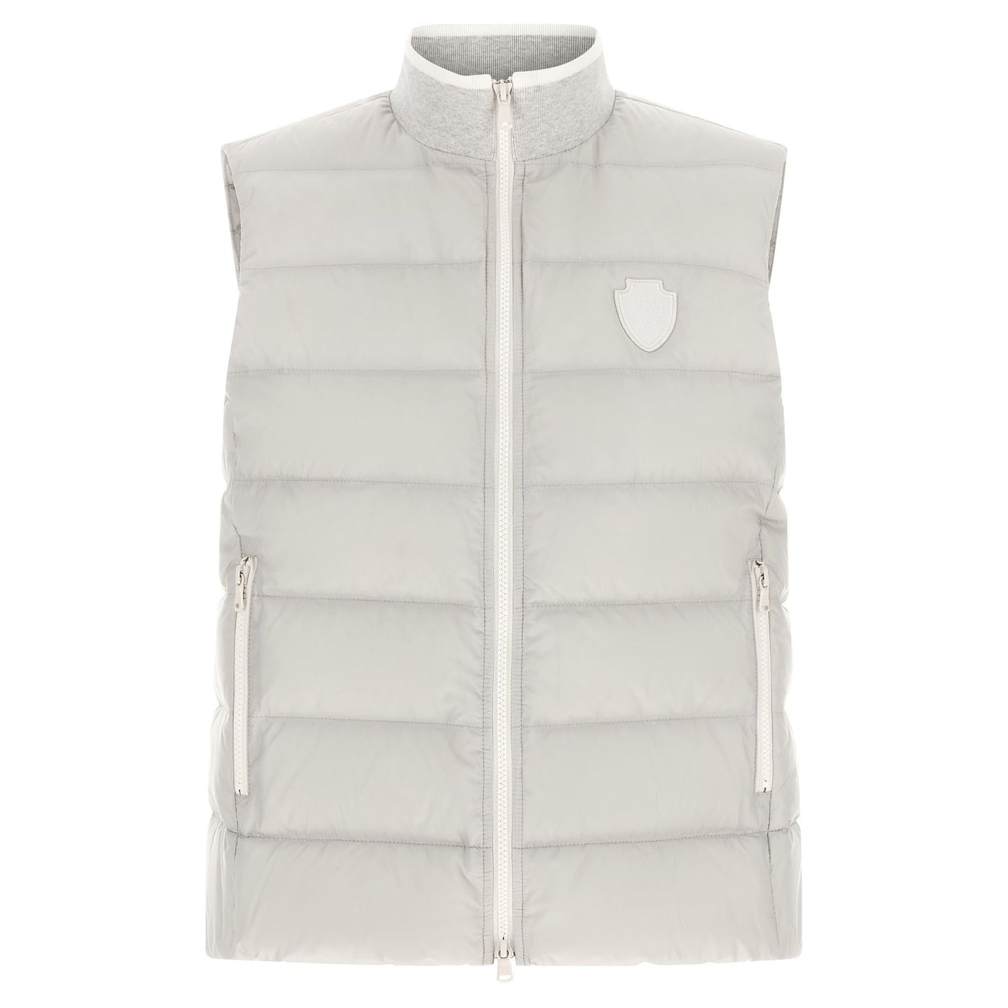 Brunello Cucinelli Gray Polyester Sleeveless Jacket