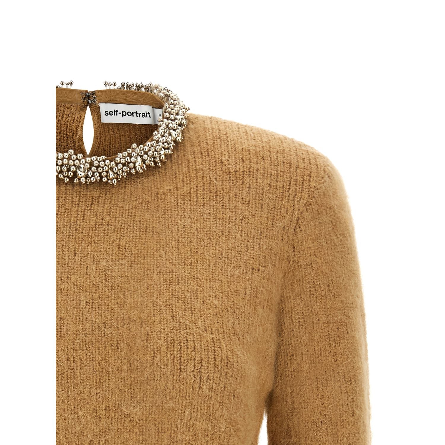 Self-Portrait Brown Polyester Cardigan