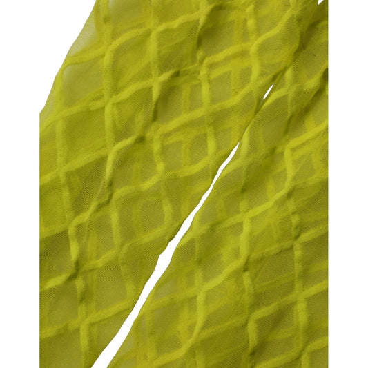 Dolce & Gabbana Green Nylon Fishnet Pantyhose Stockings Socks