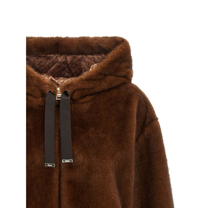 Herno Brown Polyester Bomber
