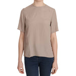 Dolce & Gabbana Beige Crew Neck Short Sleeve Blouse TSH3651-40