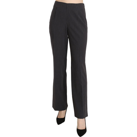 BENCIVENGA Black Striped Cotton Sretch Dress Trousers Pants1728,67345645728,BENCIVENGA,Black,Casual Pants - Pants - Clothing,Clothing,IT42|M,Jeans & Pants - Women - Clothing,Material: 100% Cotton,New with tags,Pants - Clothing,Women,Women - Clothing