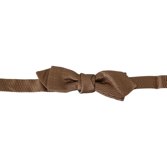 Dolce & Gabbana Men Brown Gold Adjustable Neck Papillon Bow Tie1728,67345645728,Accessories,Bowties - Ties and Formal Accessories - Accessories,Brown,Dolce & Gabbana,Material: 62% Polyester 38% Silk,Men,Men - Accessories,New with tags,Ties & Bowties - Men