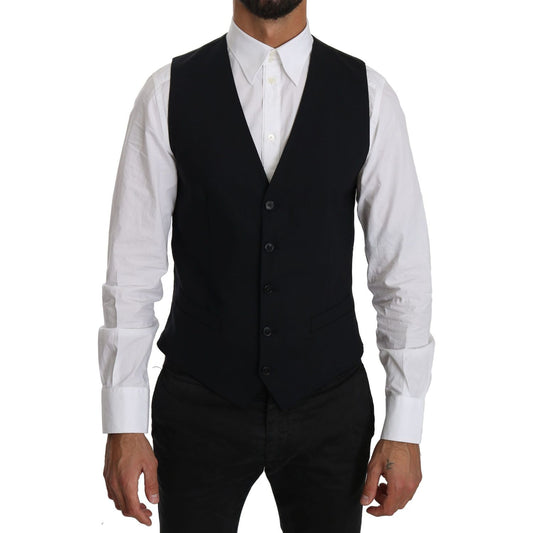 Dolce & Gabbana Blue Wool Waistcoat Formal Gilet Vest1728,67345645728,Blue,Clothing,Dolce & Gabbana,IT46 | S,Material: 97% Virgin Wool 3% Elastane,Men,Men - Clothing,New with tags,Suits & Blazers - Clothing,Vests - Men - Clothing,Waistcoats - Suits & Blaz