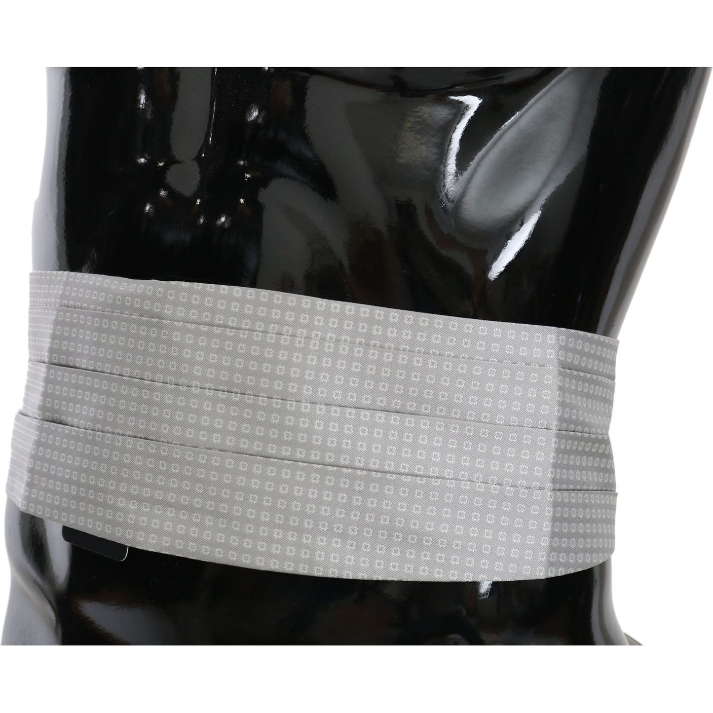 Dolce & Gabbana Gray Patterned Waist Belt Silk Cummerbund 1728,67345645728,Accessories,Belts - Accessories,Cummerbund - Men - Accessories,Dolce & Gabbana,Gray,High-Waist Belts - Belts - Accessories,IT50 | L,IT52 | XL,IT54 | XXL,Material: 100% Silk,Men,Men