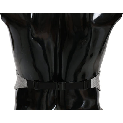 Dolce & Gabbana Gray Patterned Waist Belt Silk Cummerbund 1728,67345645728,Accessories,Belts - Accessories,Cummerbund - Men - Accessories,Dolce & Gabbana,Gray,High-Waist Belts - Belts - Accessories,IT50 | L,IT52 | XL,IT54 | XXL,Material: 100% Silk,Men,Men