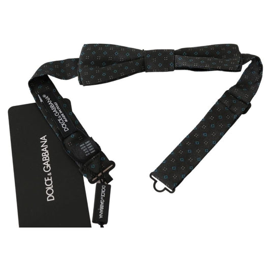 Dolce & Gabbana Gray Patterned Mens Necktie Papillon 100% Silk Bow Tie 1728,67345645728,Accessories,Bowties - Ties and Formal Accessories - Accessories,Dolce & Gabbana,Gray,Material: 100% Silk,Men,Men - Accessories,New with tags,Ties & Bowties - Men - Acc
