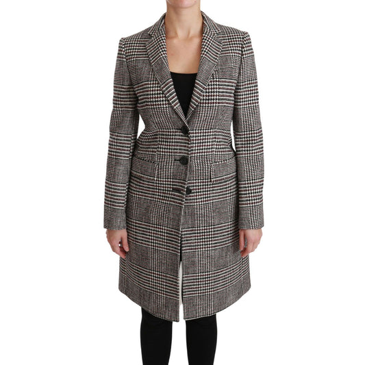 Dolce & Gabbana Multicolor Trench Knee Long Jacket Coat