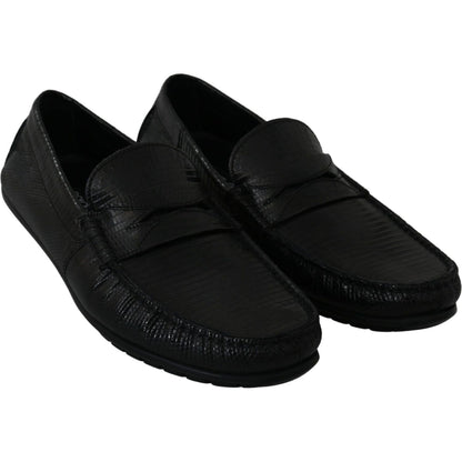 Dolce & Gabbana Black Lizard Leather Flat Loafers Shoes1728,67345645728,Black,Dolce & Gabbana,EU39/US6,Loafers - Men - Shoes,Loafers - Shoes,Material: 100% Lizard skin Leather,Men,Men - Shoes,New with tags,Shoes,Slip-On Loafers - Loafers - Shoes